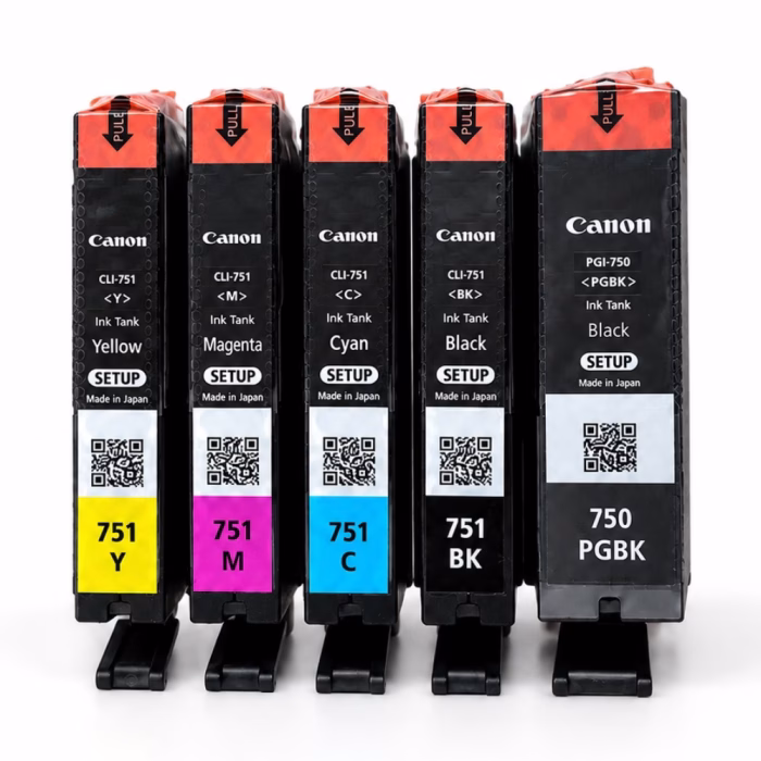 canon-pgi-750-pgbk-black-ink-cartridge-4 ชุดตลับหมึก Canon ซีรีส์ 750 และ 751 เรียงแถวครบชุด ทั้งตลับหมึกดำใหญ่ PGBK และตลับหมึกสี BK C M Y
