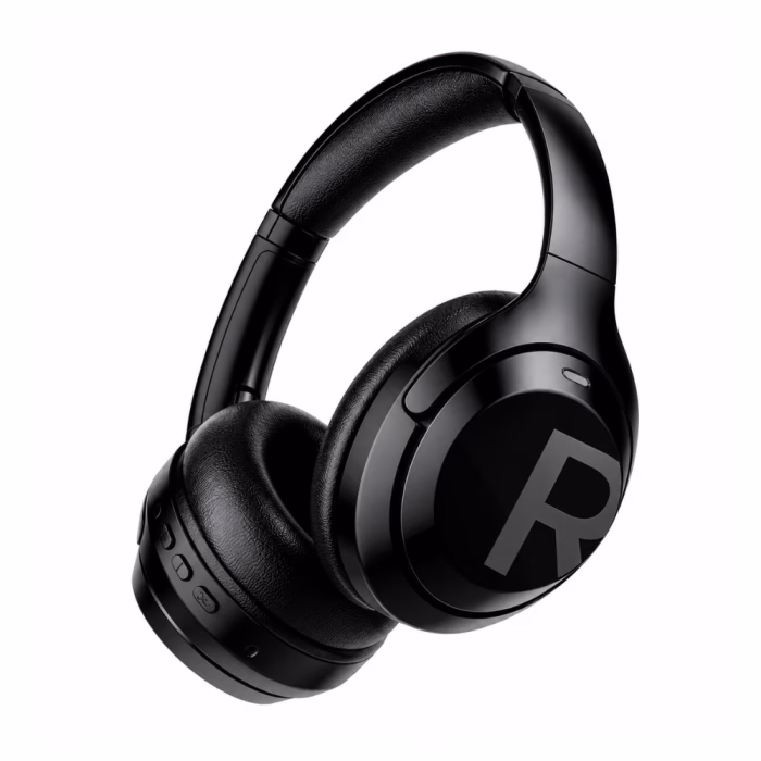 d-power-hp-11-black-bluetooth-headset-2 กล่องหูฟังไร้สาย D-POWER HP-11 แสดงมุมมองด้านหน้าและด้านหลัง พร้อมตารางข้อมูลสเปก Bluetooth V5.3 แบตเตอรี่ 400mAh และลำโพง 40mm