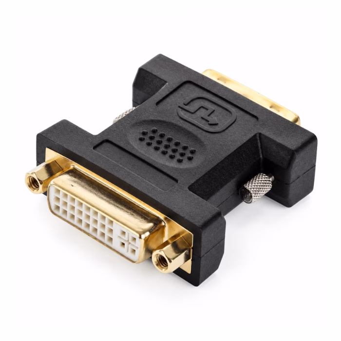 เต้ารับ DVI 24+5 พินตัวเมีย ชุบทอง หัวแปลง GLINK รุ่น GL2262 โคลสอัพมุมสามมิติ พร้อมเสาน็อตล็อกเกลียว ร้านเควีซี คอมพิวเตอร์