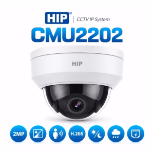 กล้องวงจรปิดโดมไอพี HIP CMU2202 ความละเอียด 2MP เลนส์ 2.8 มม. ระบบ CCTV IP System บีบอัด H.265 รองรับ PoE