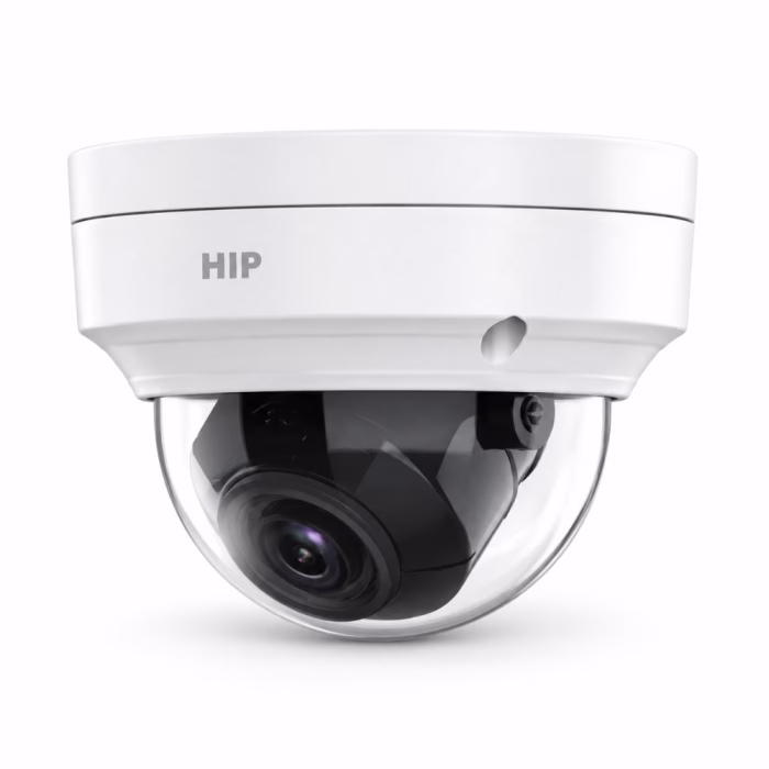 กล้องวงจรปิดทรงโดม HIP CMU2202 2MP มุมมองสามมิติเฉียง โชว์เลนส์ภายใน ฝาครอบโดมใส และช่องร้อยสายสัญญาณ