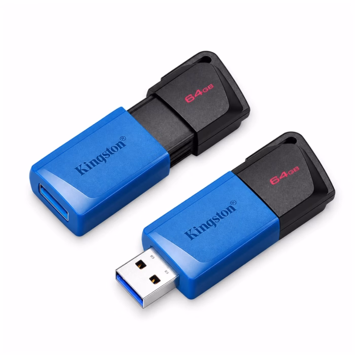 kingston-64gb-dtxm-usb-flash-drive-2 Kingston แฟลชไดรฟ์ สีดำ-น้ำเงิน USB 3.2 Gen 1 ความจุ 64GB รุ่น DTXM