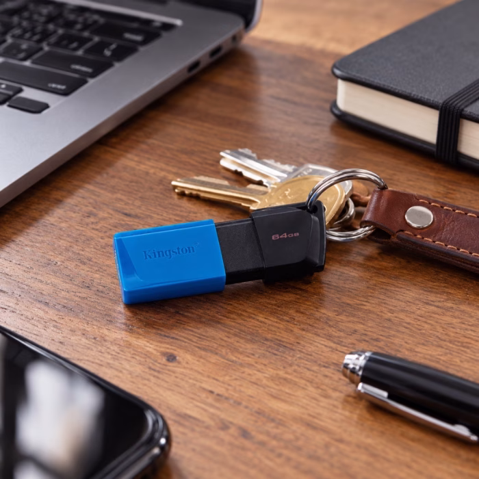 kingston-64gb-dtxm-usb-flash-drive-4 Kingston แฟลชไดรฟ์ สีดำ-น้ำเงิน USB 3.2 Gen 1 ความจุ 64GB รุ่น DTXM