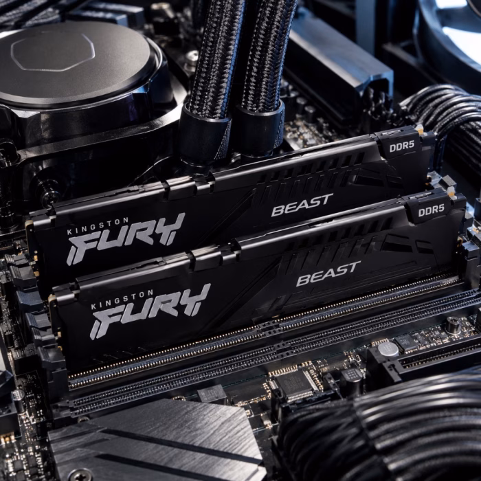 kingston-8gb-ddr5-4800mhz-ram-4 แรม Kingston FURY Beast DDR5 ติดตั้งในสล็อต Dual-Channel บนเมนบอร์ดคอมพิวเตอร์เกมมิ่งร่วมกับชุดน้ำปิด