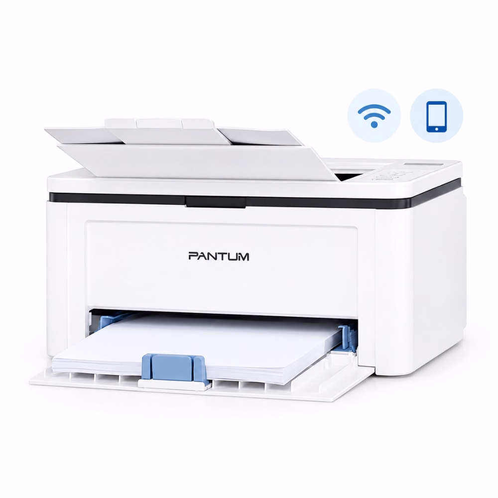 เครื่องพิมพ์เลเซอร์ขาวดำ Pantum BP2300W เปิดถาดใส่กระดาษพร้อมใช้งาน รองรับการสั่งพิมพ์ผ่าน Wi-Fi และสมาร์ตโฟน