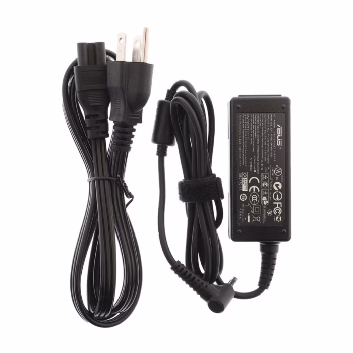 อะแดปเตอร์ชาร์จโน้ตบุ๊ก Asus PowerMax 19V 2.37A 45W หัวเล็ก 4.0x1.35mm พร้อมสายไฟ AC ปลั๊ก 3 ขา