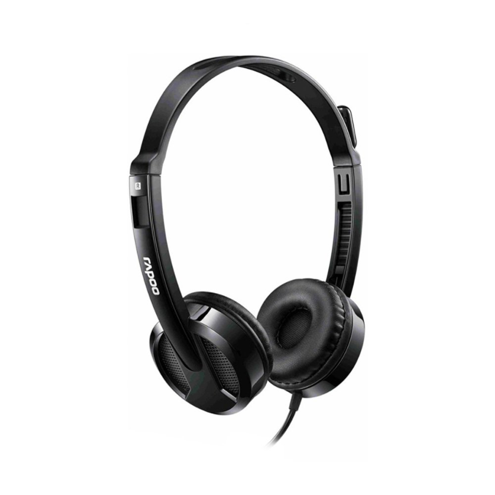 rapoo-ht-h100-1 หูฟังครอบหูพร้อมไมโครโฟน Rapoo HT-H100 Wired Stereo Headset 3.5mm