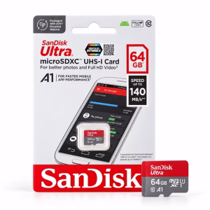 sandisk-sdsquab-064g-140mbps-1 เมมโมรี่การ์ด SanDisk Ultra microSDXC UHS-I 64GB รุ่น SDSQUAB-064G ความเร็ว 140MB/s มาตรฐาน A1 วางคู่กับแผงแพ็กเกจ ร้านเควีซี คอมพิวเตอร์