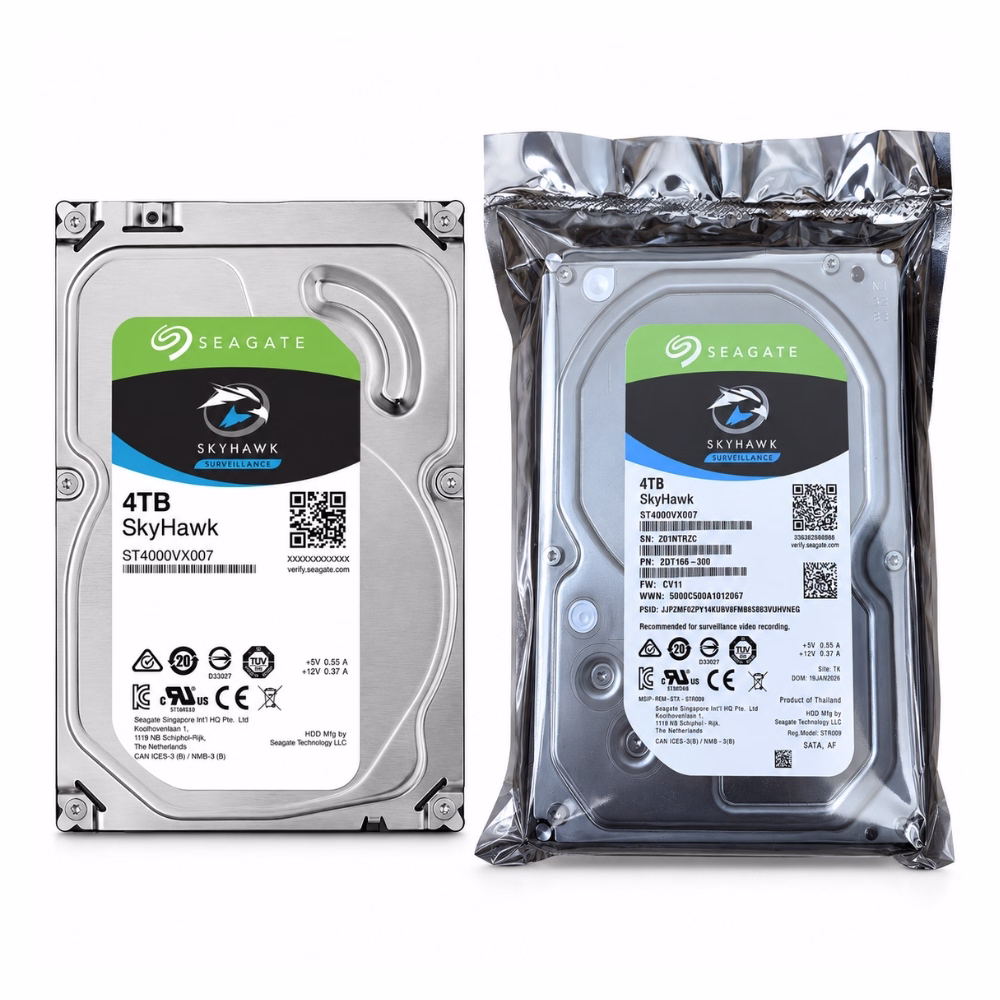seagate-skyhawk-4tb-cctv-hdd-st4000vx007-1 ฮาร์ดดิสก์กล้องวงจรปิด Seagate SkyHawk 4TB รหัส ST4000VX007 วางคู่กับซองฟอยล์ป้องกันไฟฟ้าสถิต ESD สำหรับเครื่องบันทึก DVR NVR